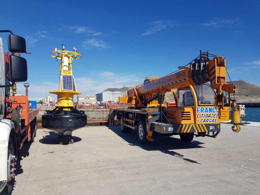 Provincia instaló boya oceanográfica en el Puerto de Comodoro Rivadavia