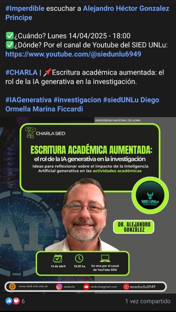 Escritura académica aumentada: el rol de la IA generativa en la investigación