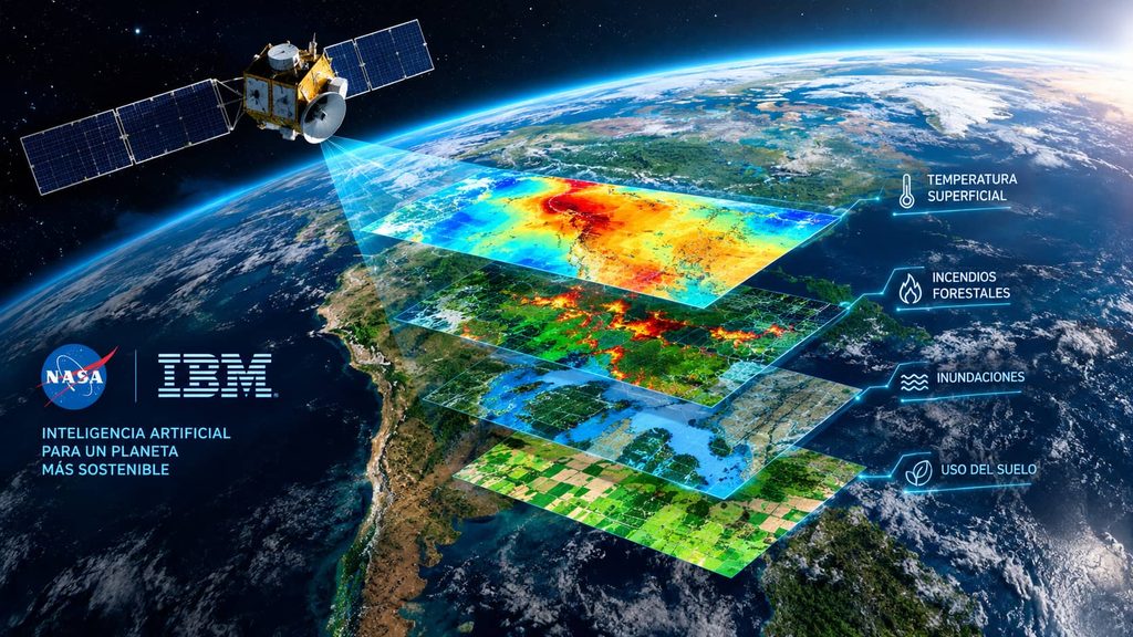 NASA e IBM usan inteligencia artificial para estudiar el cambio climático