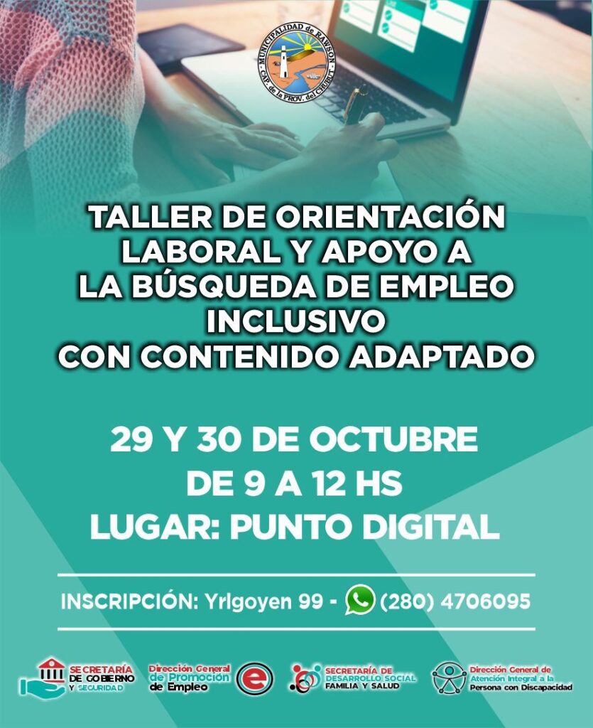 Abren las inscripciones para un taller de orientación laboral con contenido adaptado