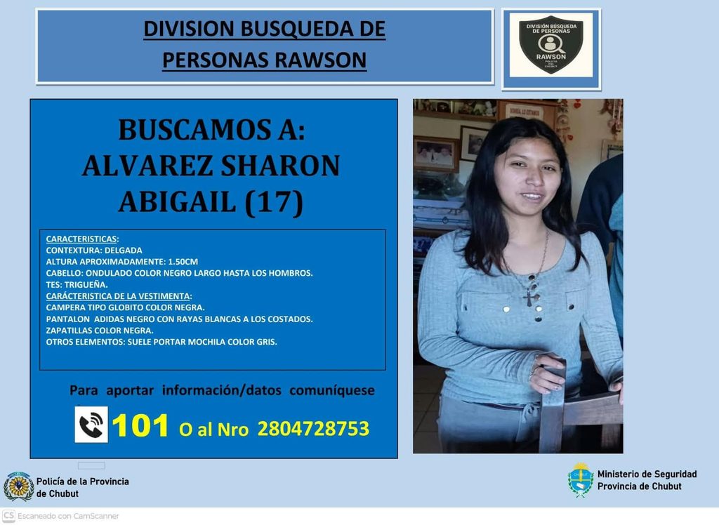 División Busqueda de Personas de Rawson solicita 1 División Busqueda de Personas de Rawson solicita